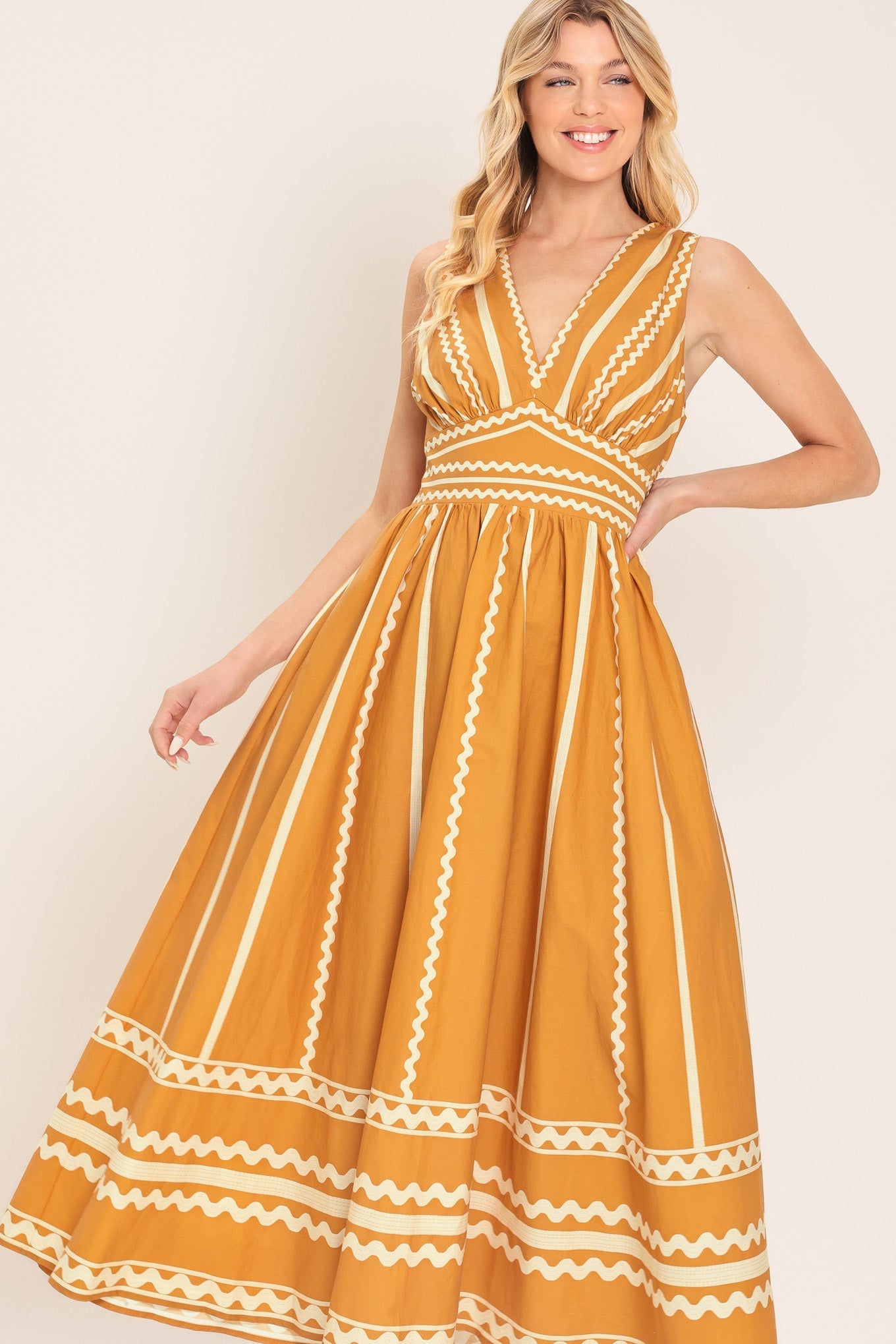 Marigold Dream Midi Dress