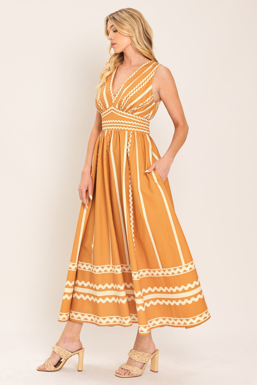 Marigold Dream Midi Dress