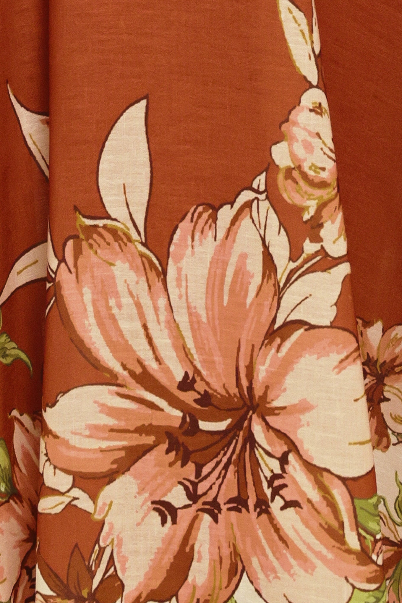 Autumn Petal Midi Dress