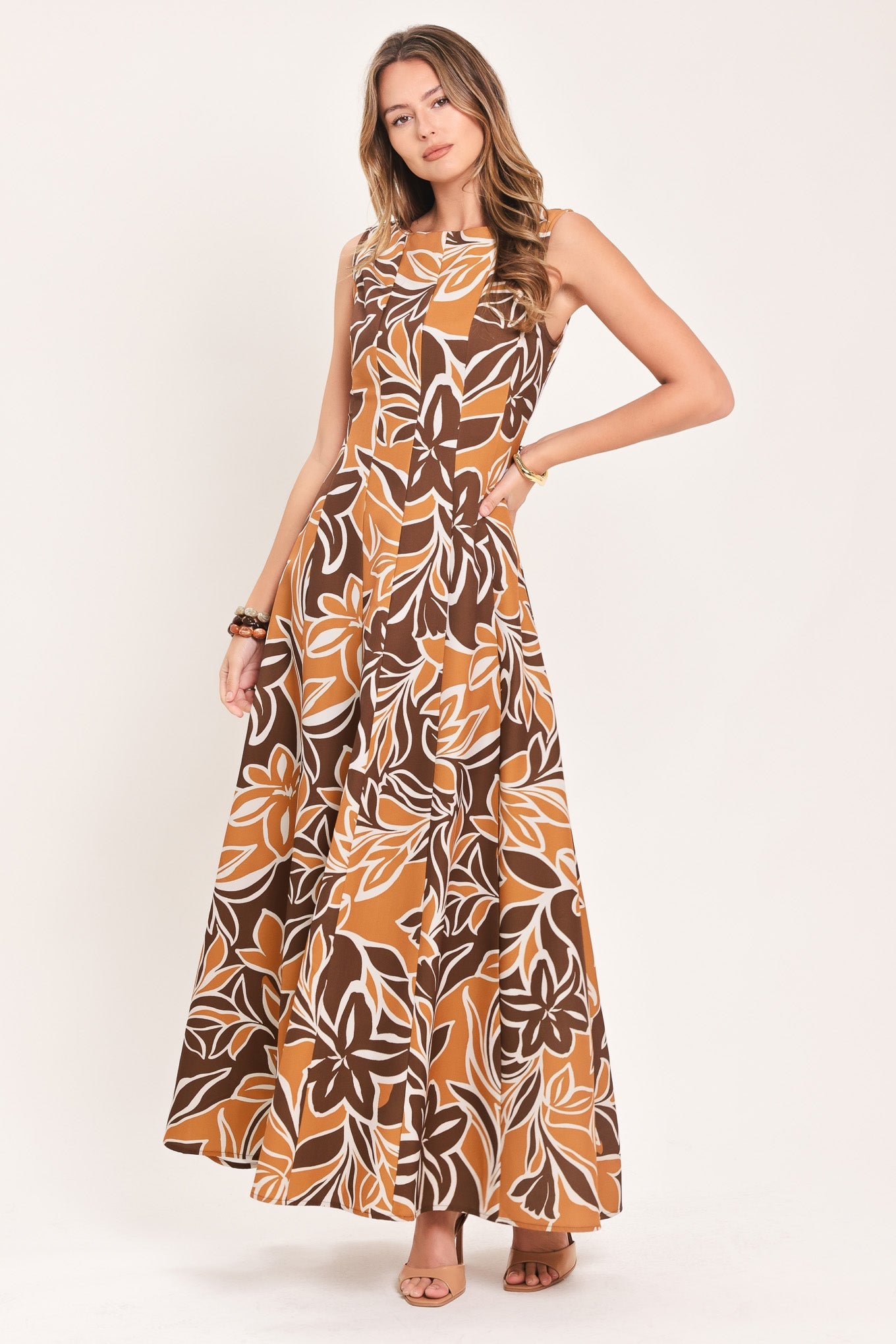 Amber Floral Motion Maxi Dress