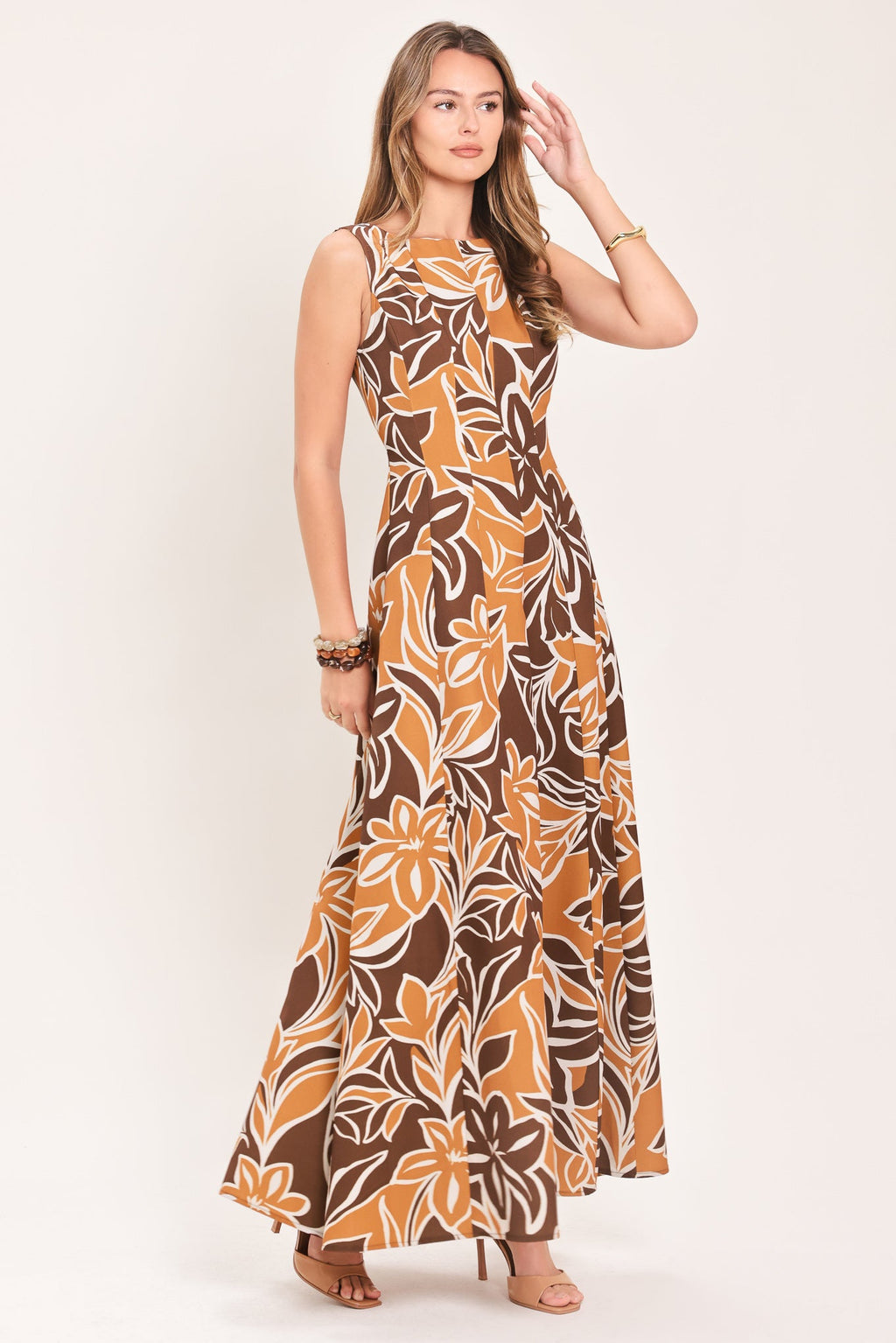 Amber Floral Motion Maxi Dress