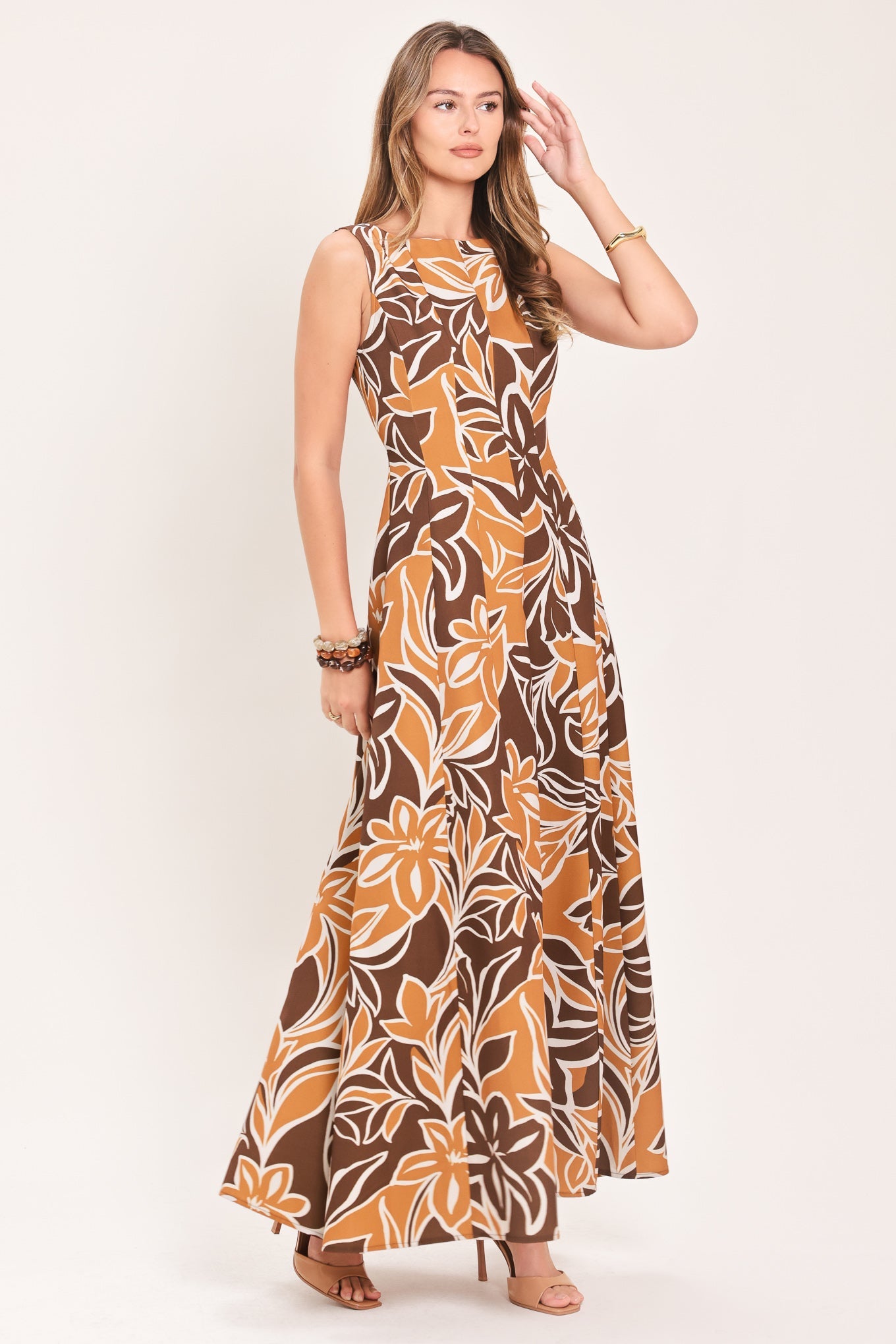 Amber Floral Motion Maxi Dress