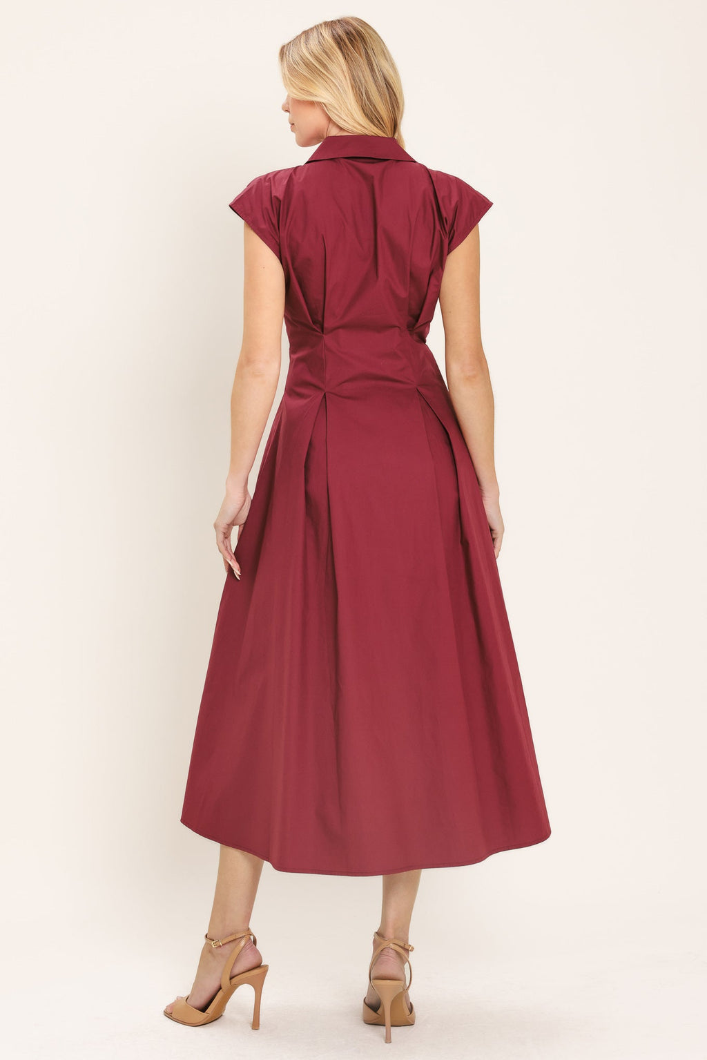 Cabernet Charm Midi Dress