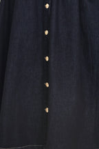 Indigo Charm Denim Midi Dress