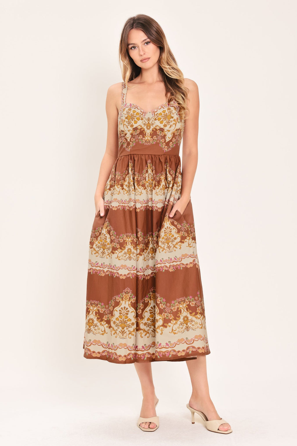 Toffee Treasure Midi Dress