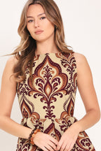 Palazzo Charm Woven Midi Dress