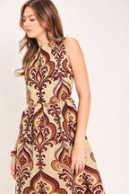 Palazzo Charm Woven Midi Dress