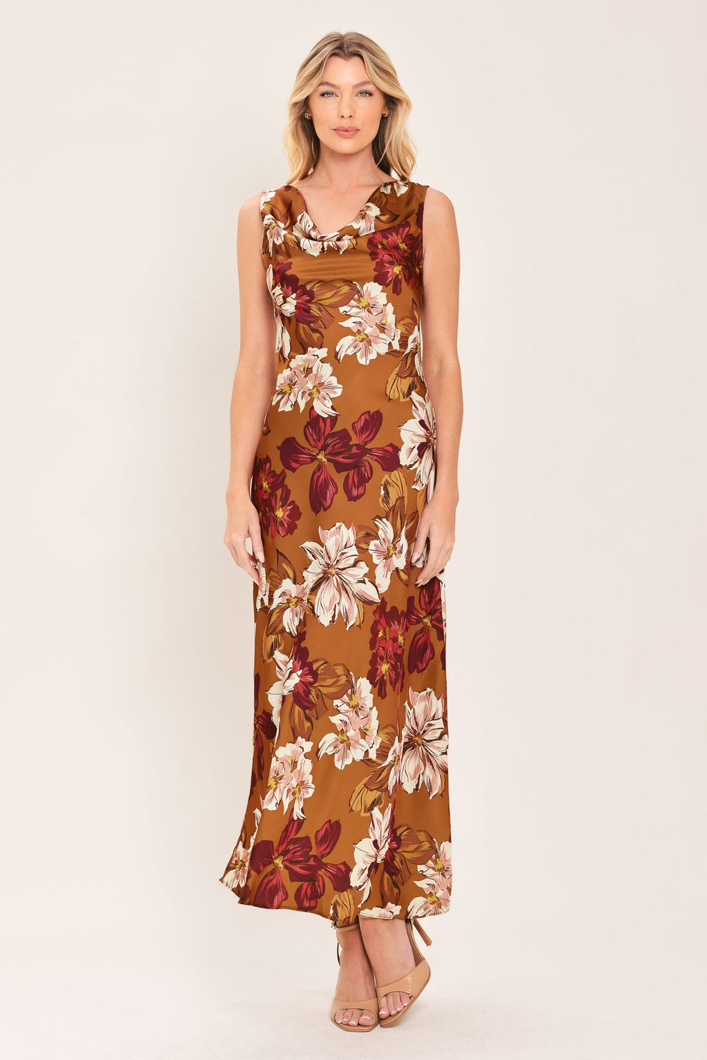 Spiced Floral Midi Dress