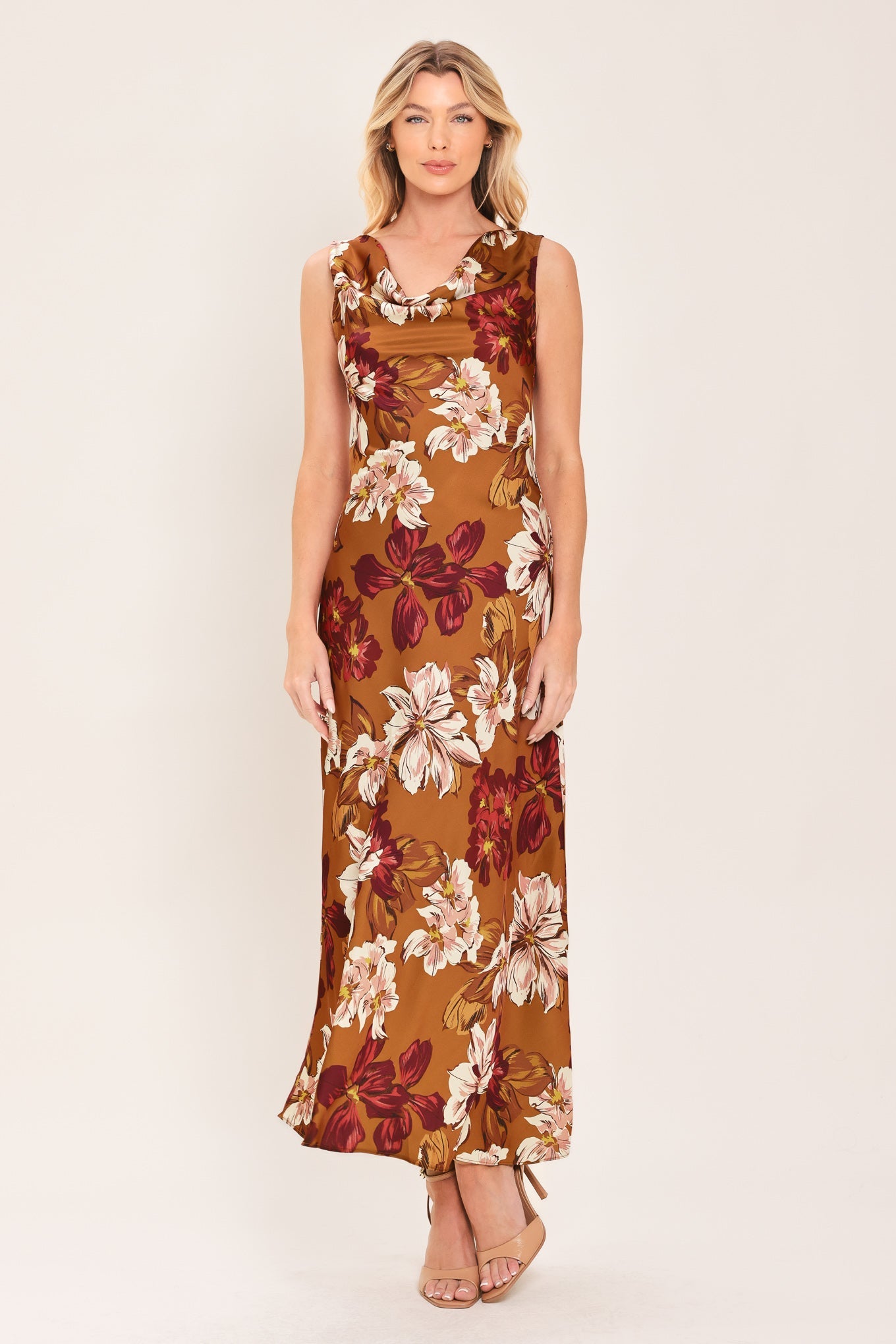 Spiced Floral Midi Dress