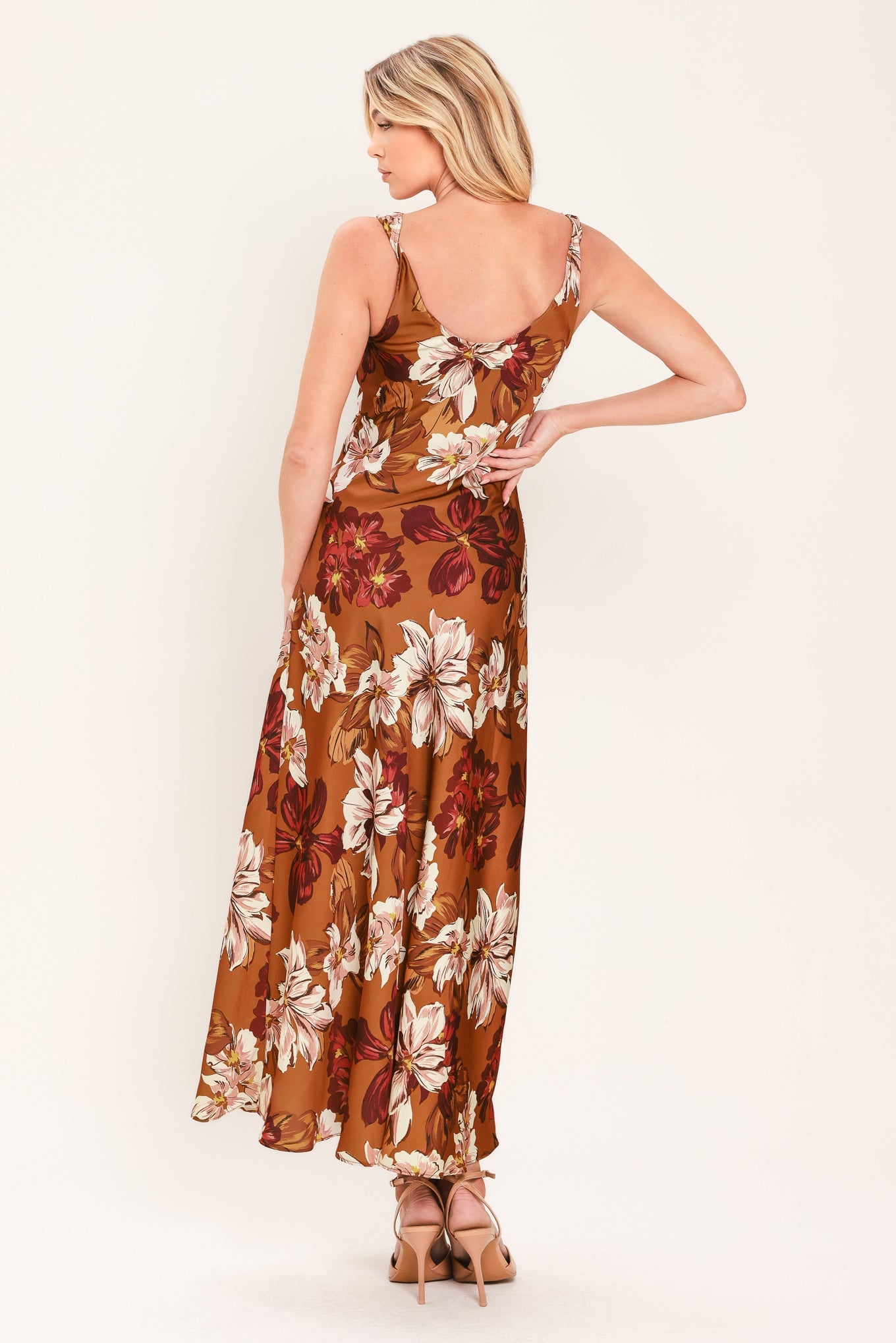 Spiced Floral Midi Dress