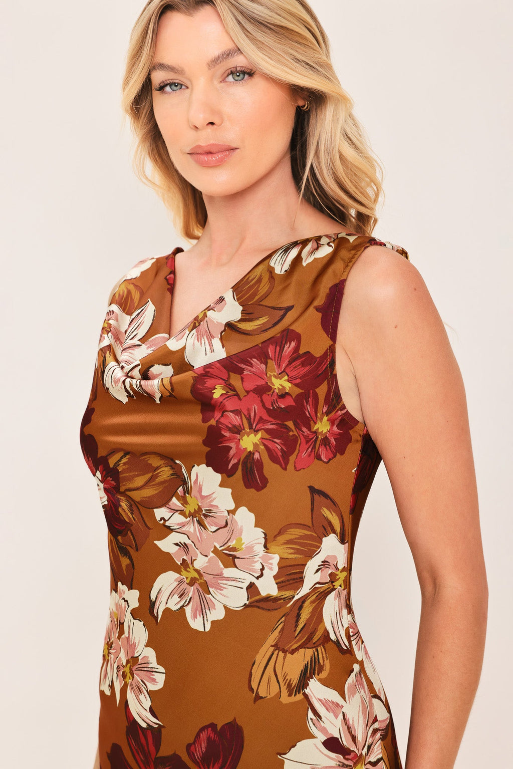 Spiced Floral Midi Dress