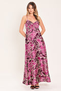 Island Orchid Woven Maxi Dress