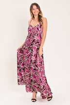 Island Orchid Woven Maxi Dress