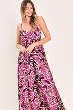 Island Orchid Woven Maxi Dress