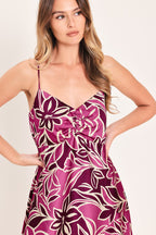 Island Orchid Woven Maxi Dress