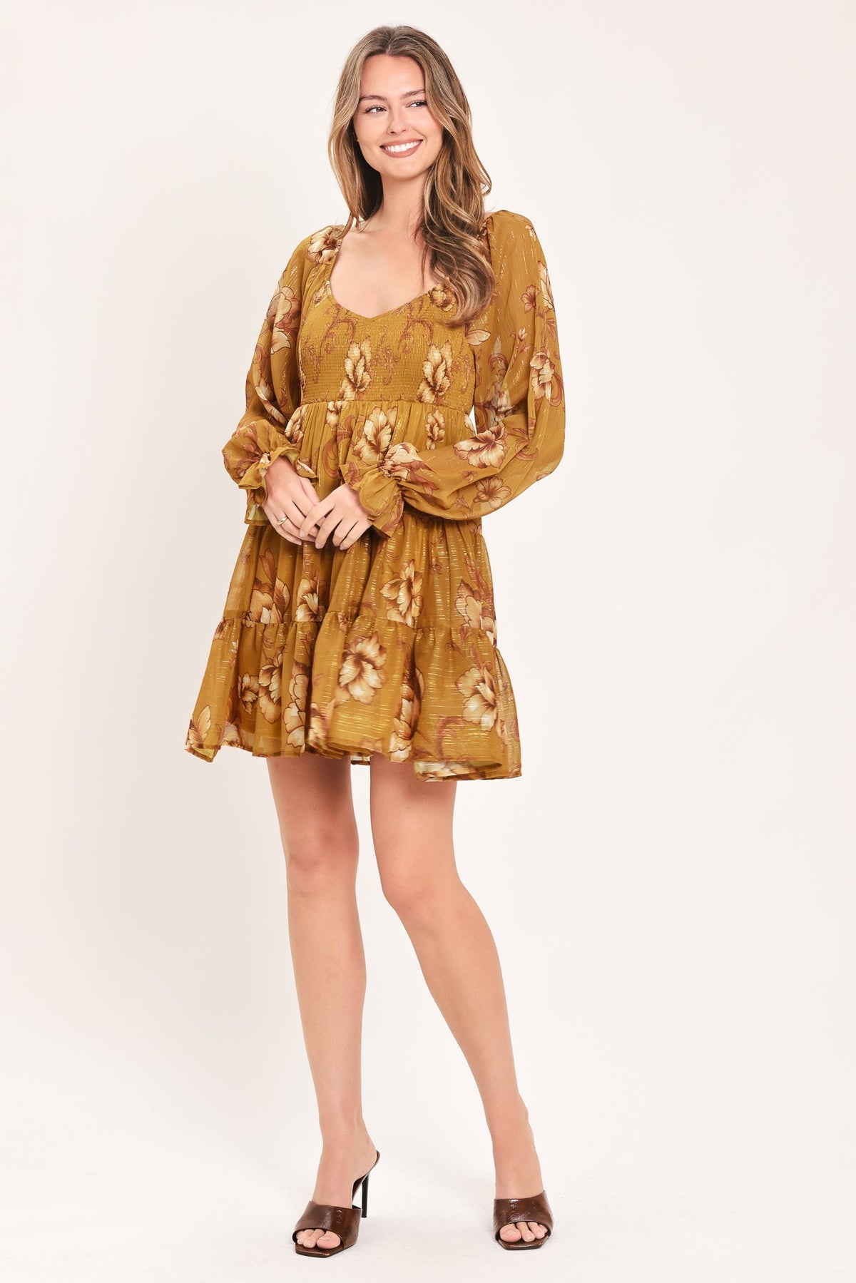 Saffron Garden Muse Mini Dress