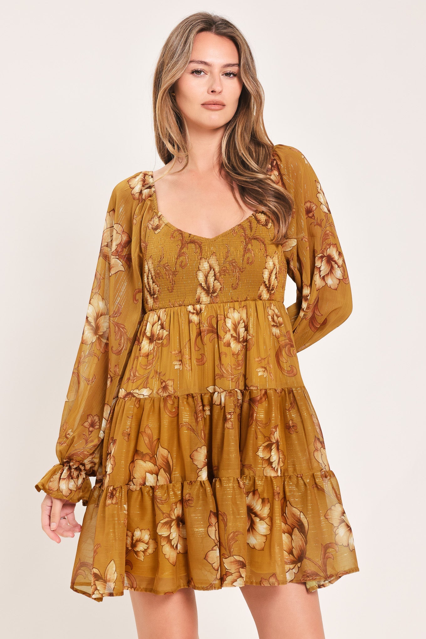 Saffron Garden Muse Mini Dress