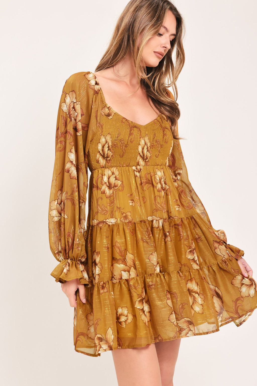Saffron Garden Muse Mini Dress