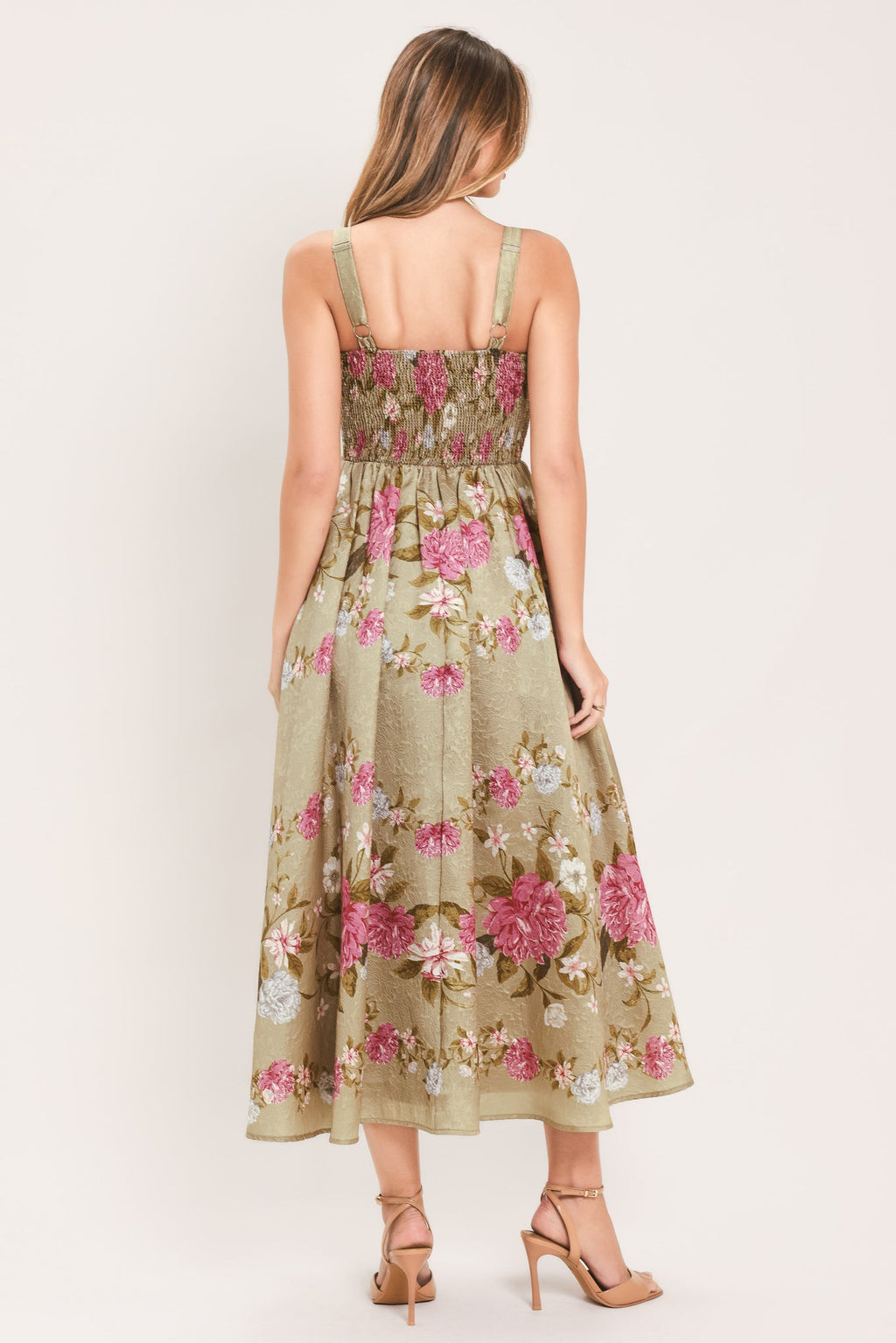 Sweet Peony Morning Midi Dress