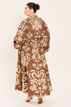 Amber Medallion Shirt Maxi Dress