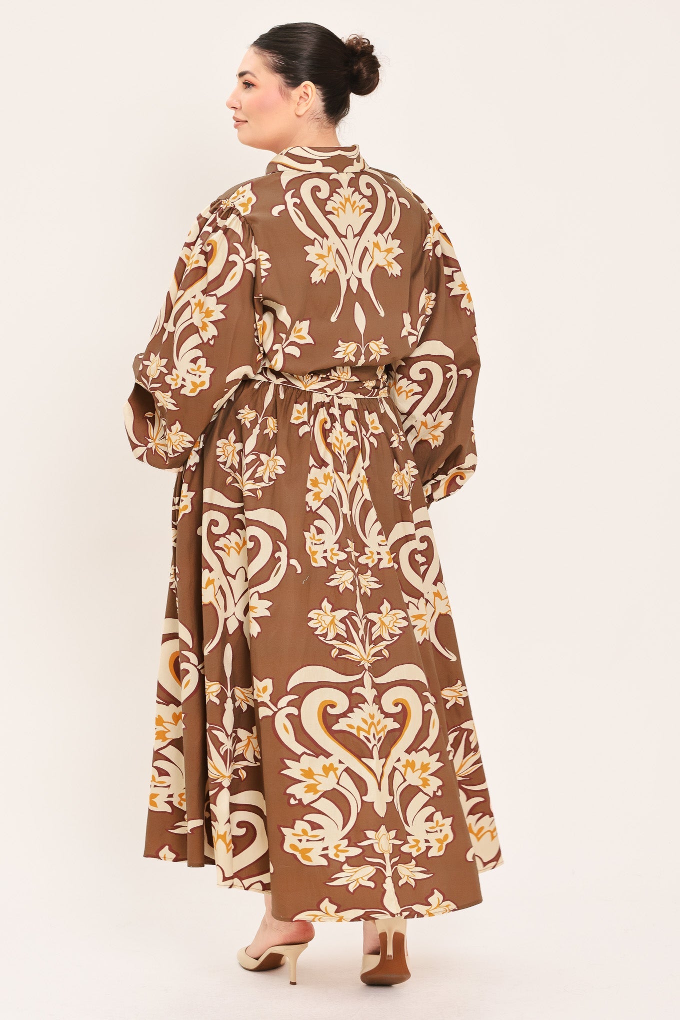 Amber Medallion Shirt Maxi Dress