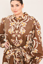 Amber Medallion Shirt Maxi Dress
