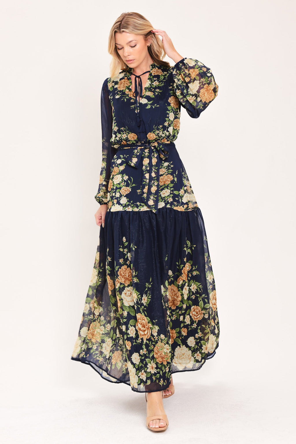 Moonlit Garden Charm Maxi Dress