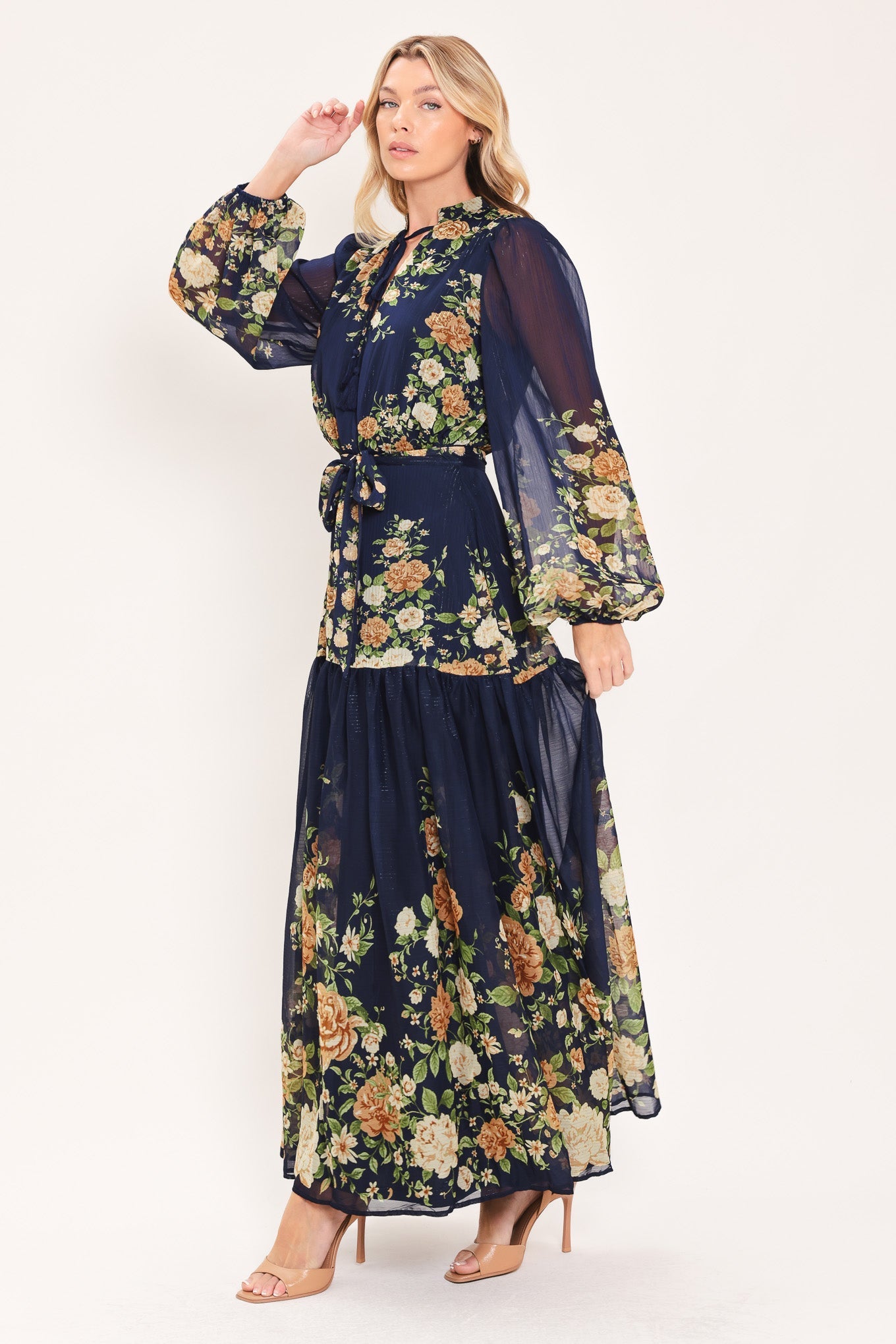 Moonlit Garden Charm Maxi Dress