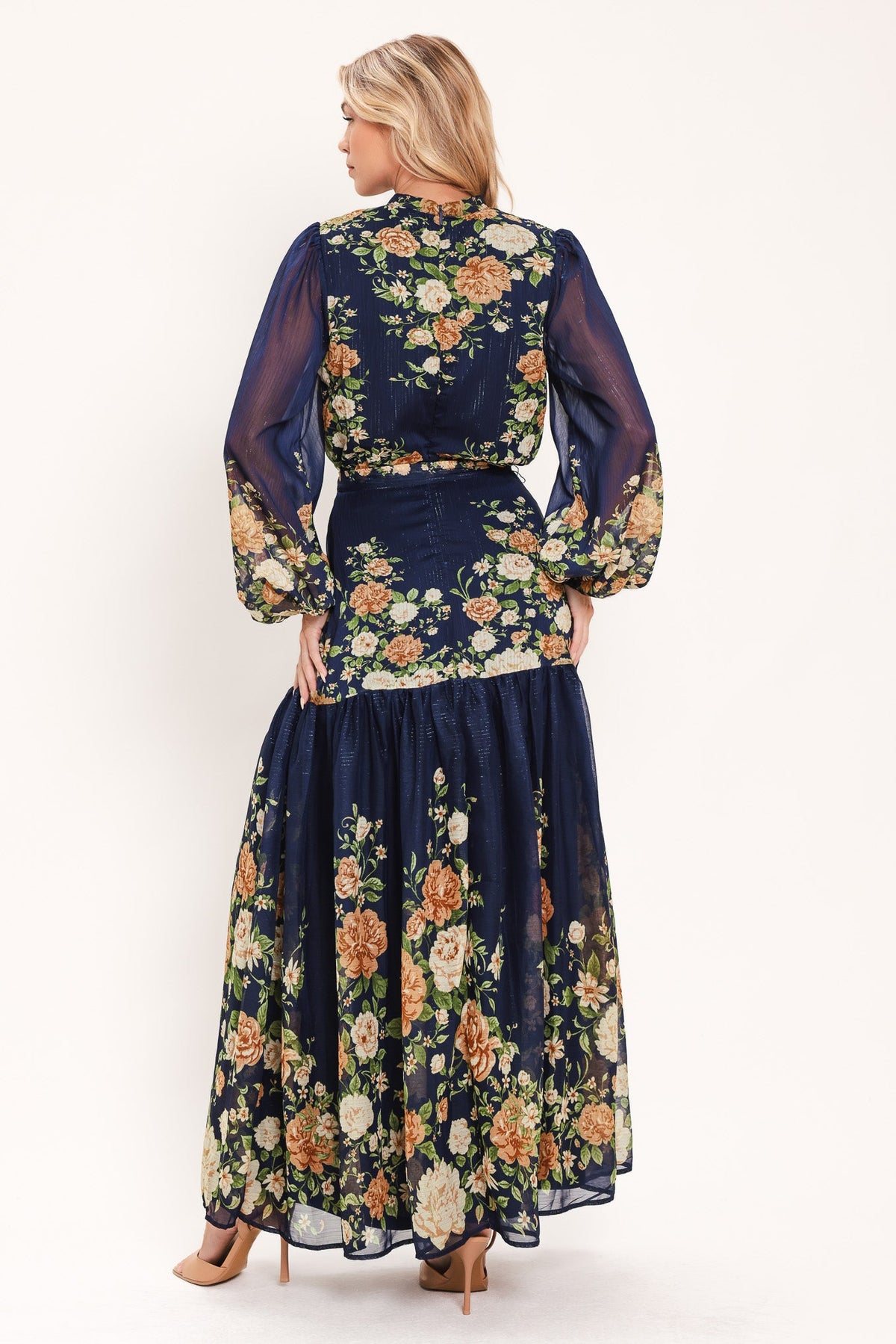 Moonlit Garden Charm Maxi Dress
