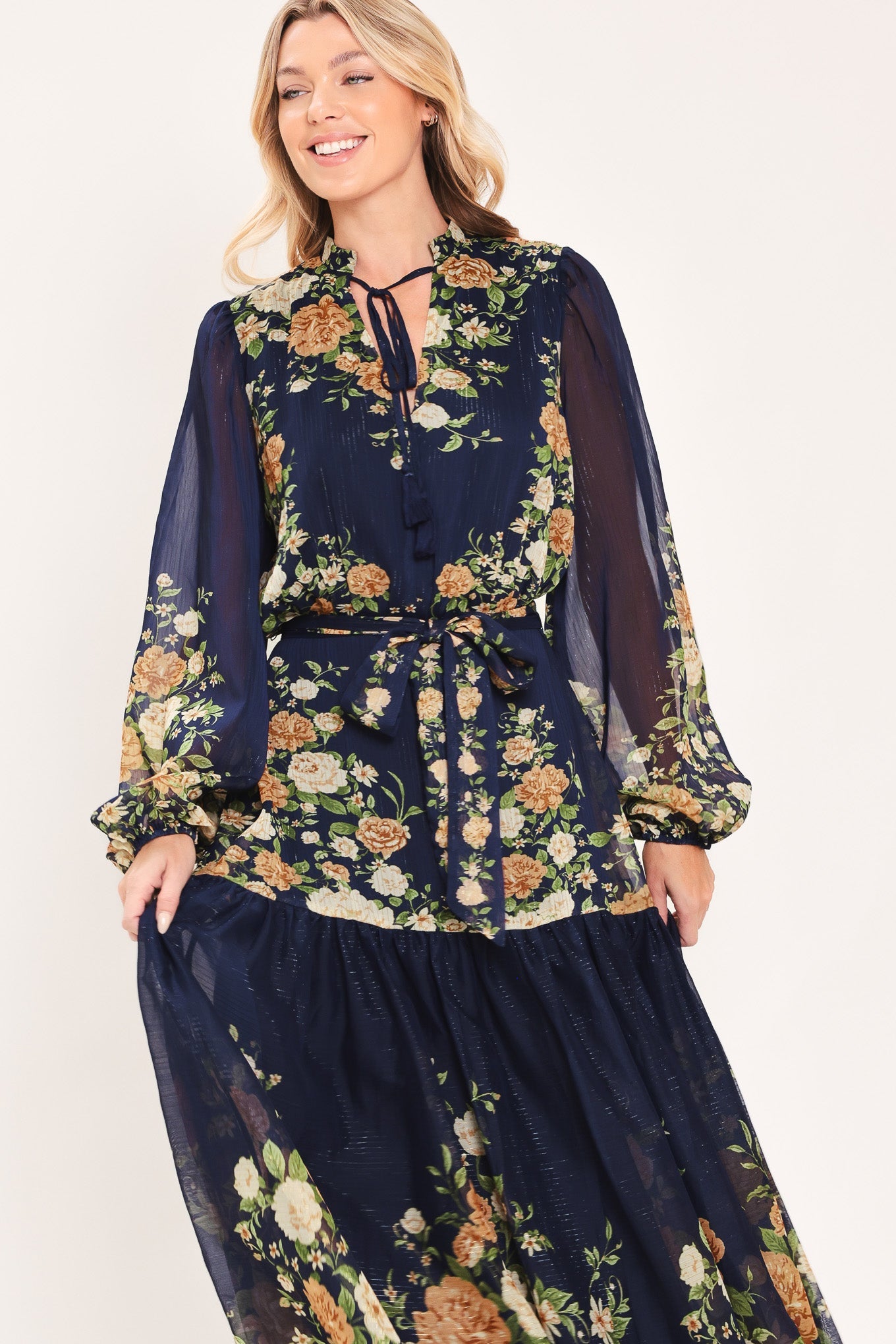Moonlit Garden Charm Maxi Dress