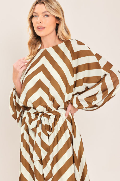 Resort Chevron Maxi Dress