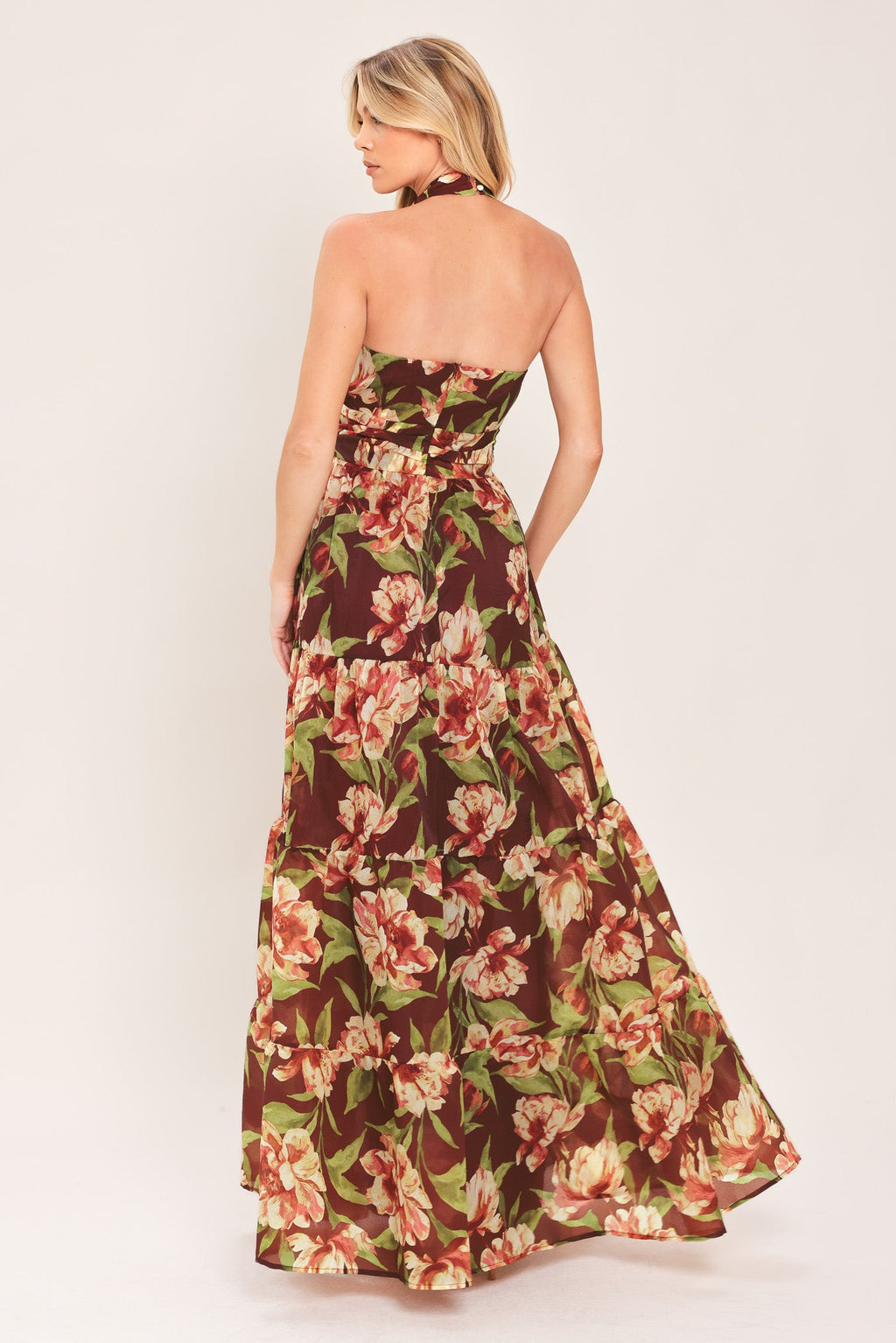 Merlot Magnolia Maxi Dress