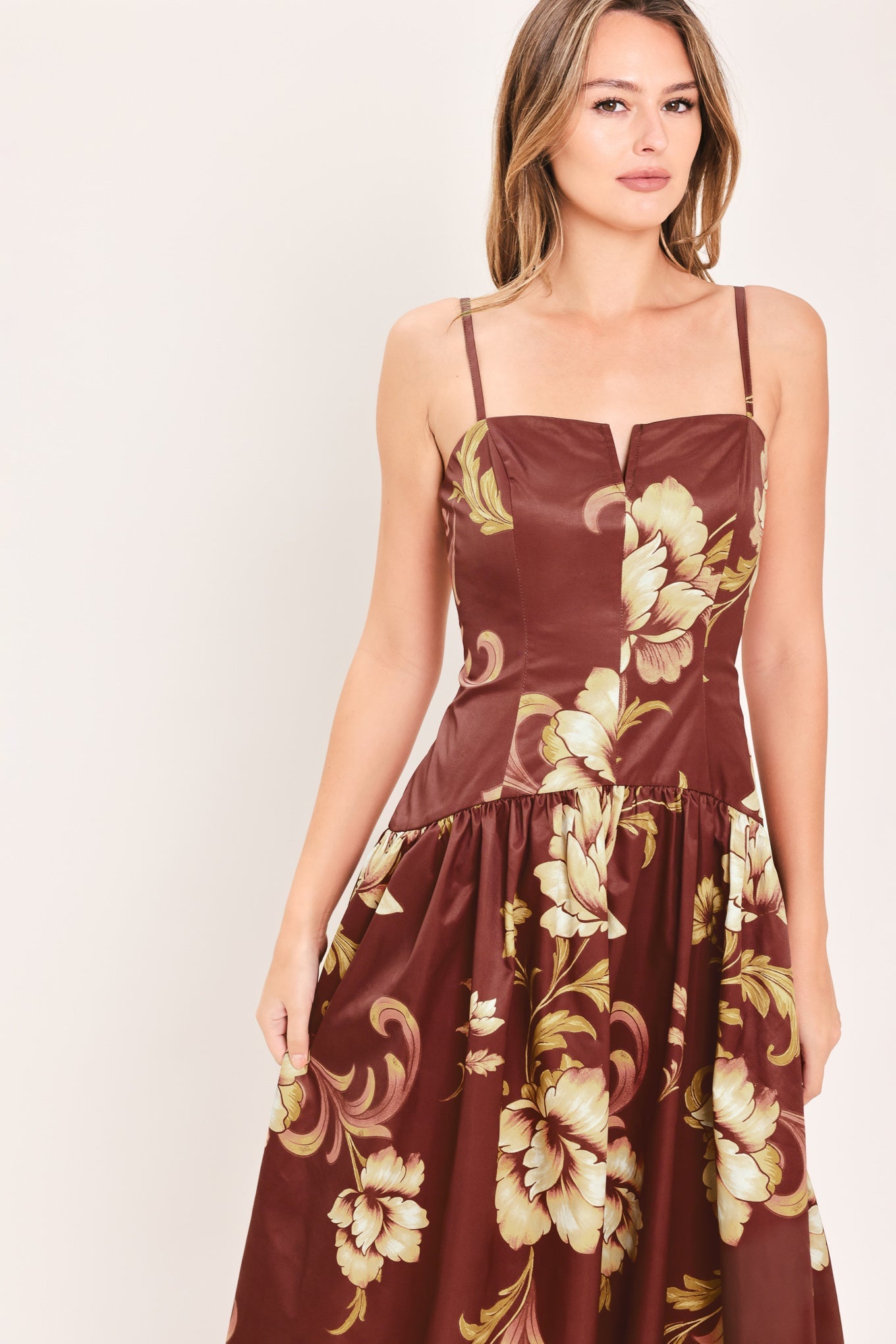 Cassis Blossom Chapter Midi Dress