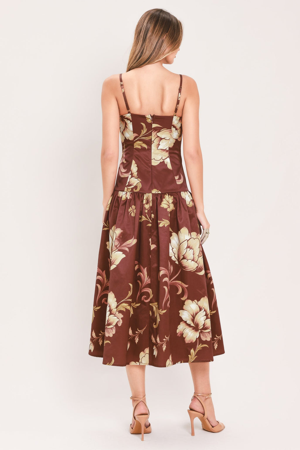 Cassis Blossom Chapter Midi Dress