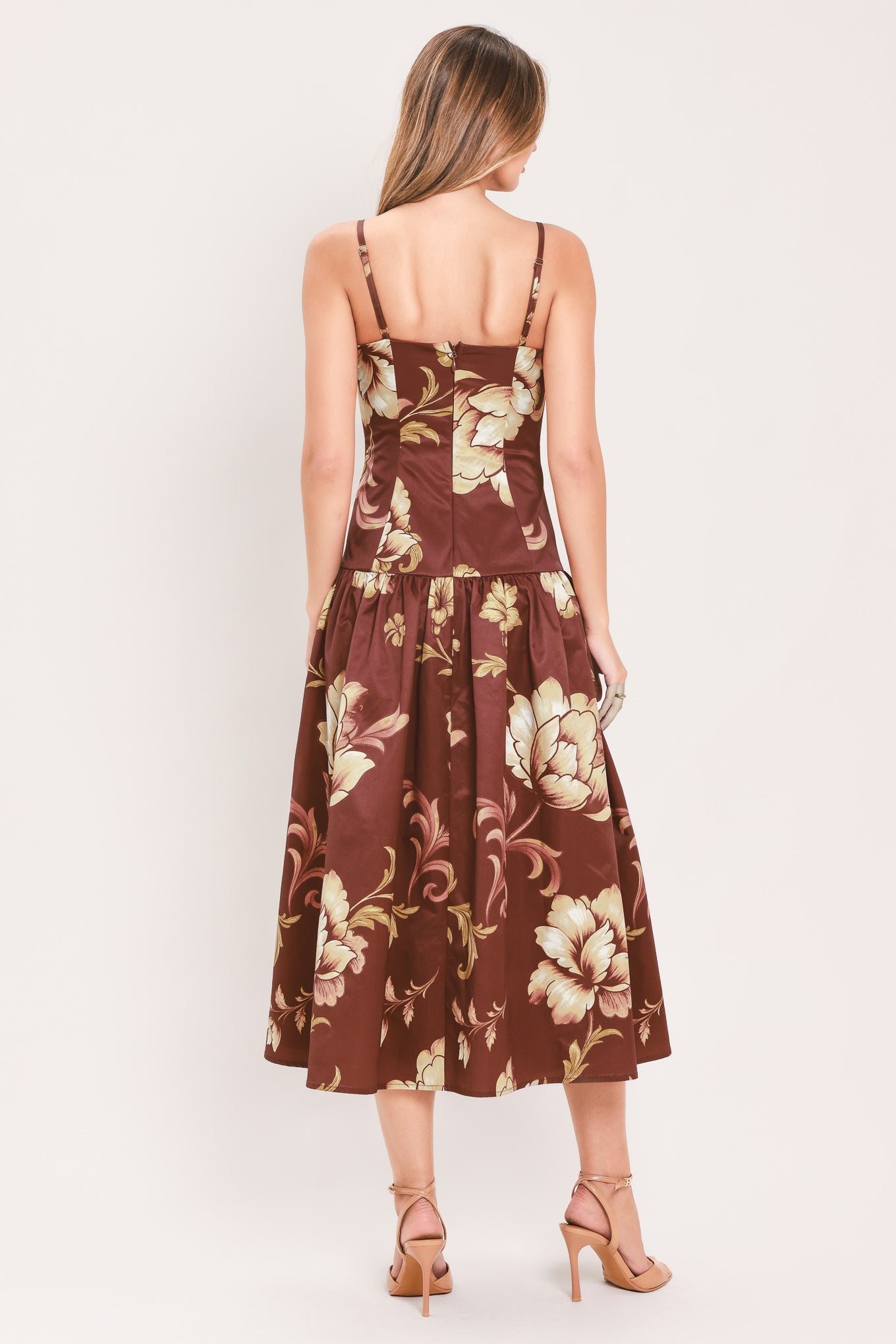 Cassis Blossom Chapter Midi Dress