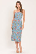 Celestial Garden Jacquard Tube Dress