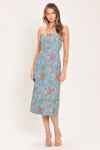 Celestial Garden Jacquard Tube Dress