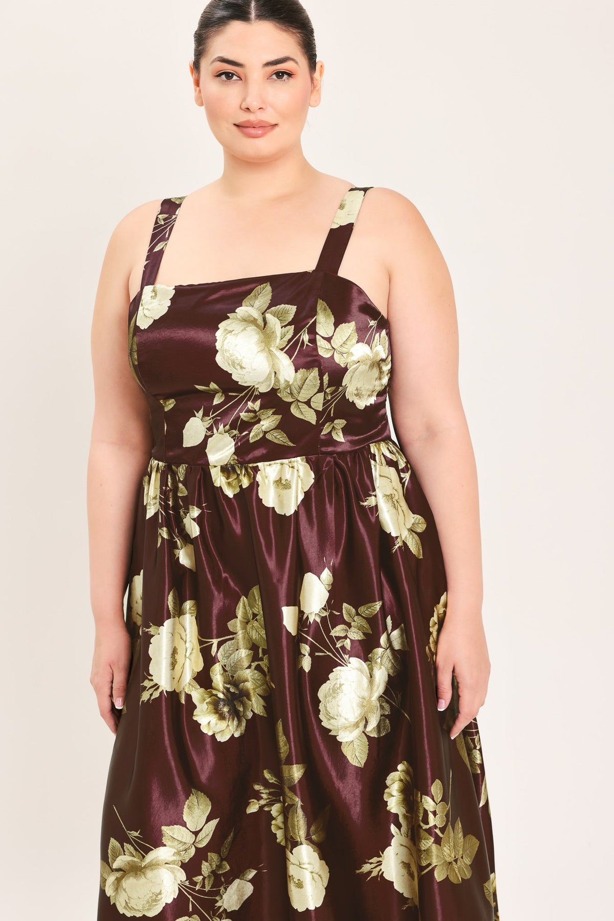 Wine Garden Lullaby Midi Dress