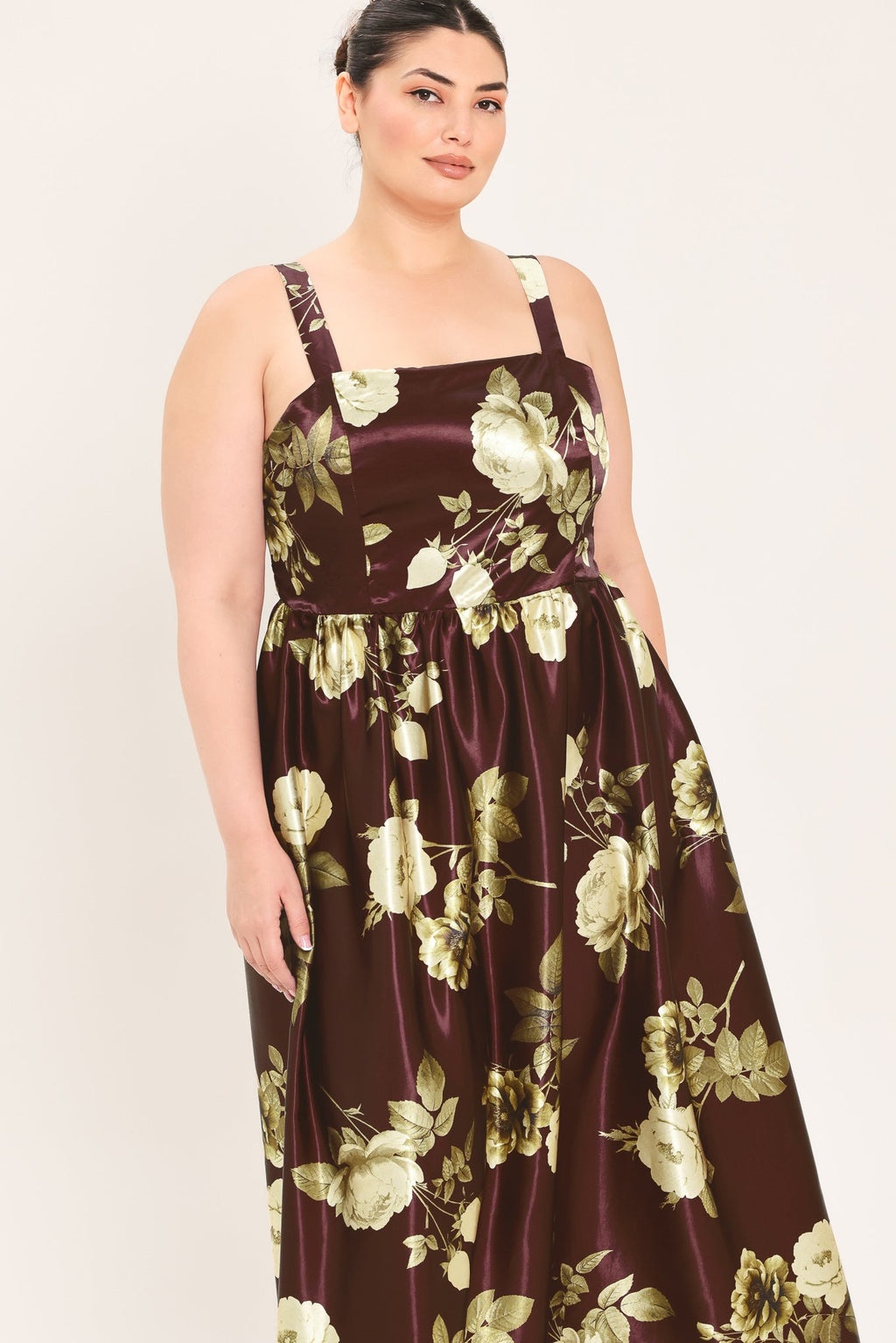Wine Garden Lullaby Midi Dress