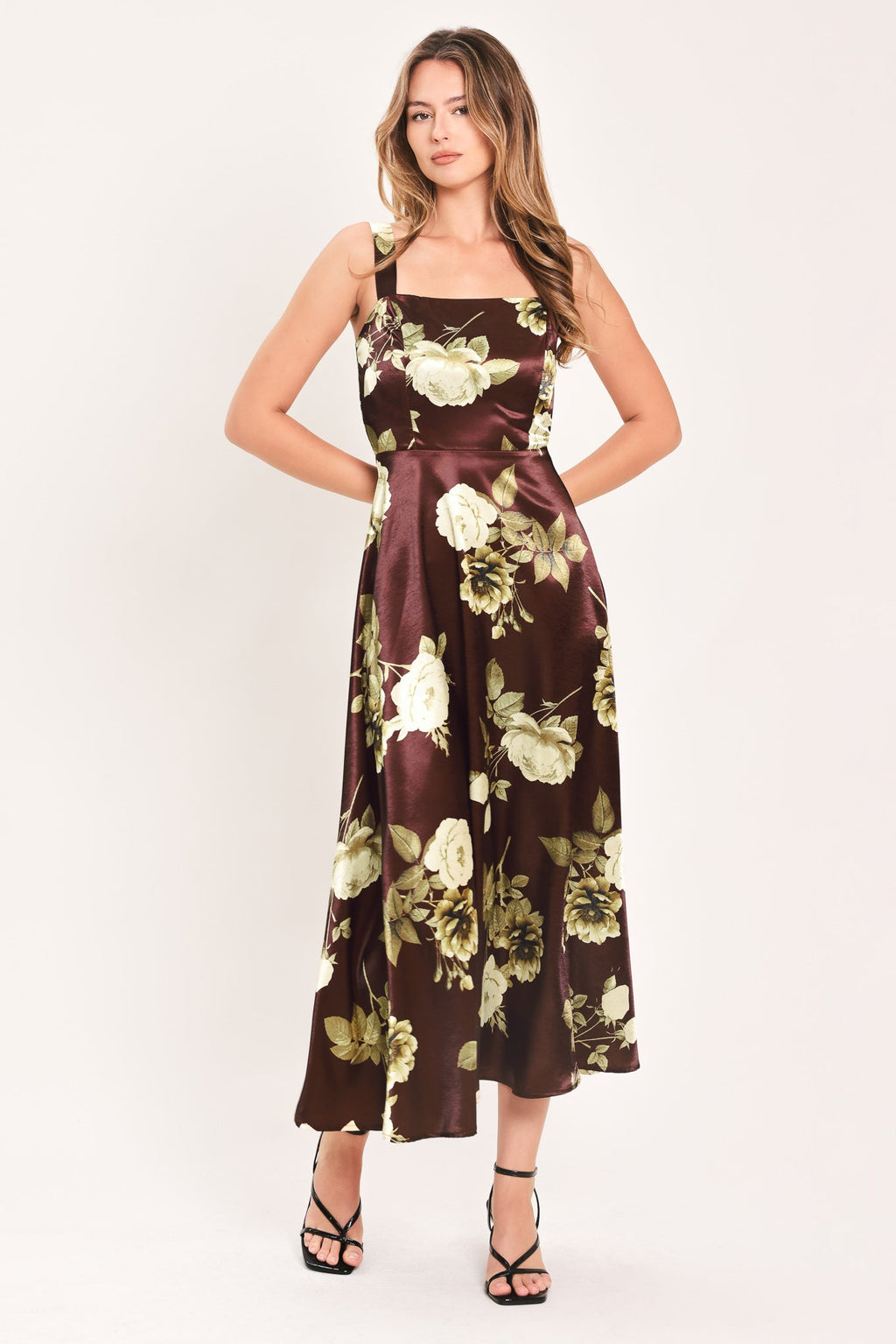 Wine Garden Lullaby Midi Dress