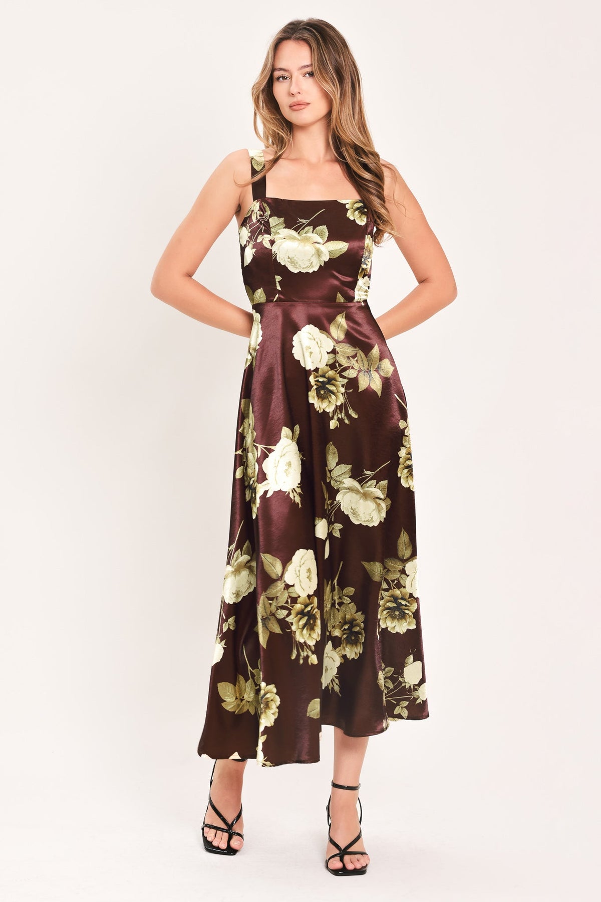 Wine Garden Lullaby Midi Dress