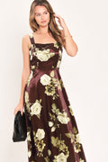 Wine Garden Lullaby Midi Dress