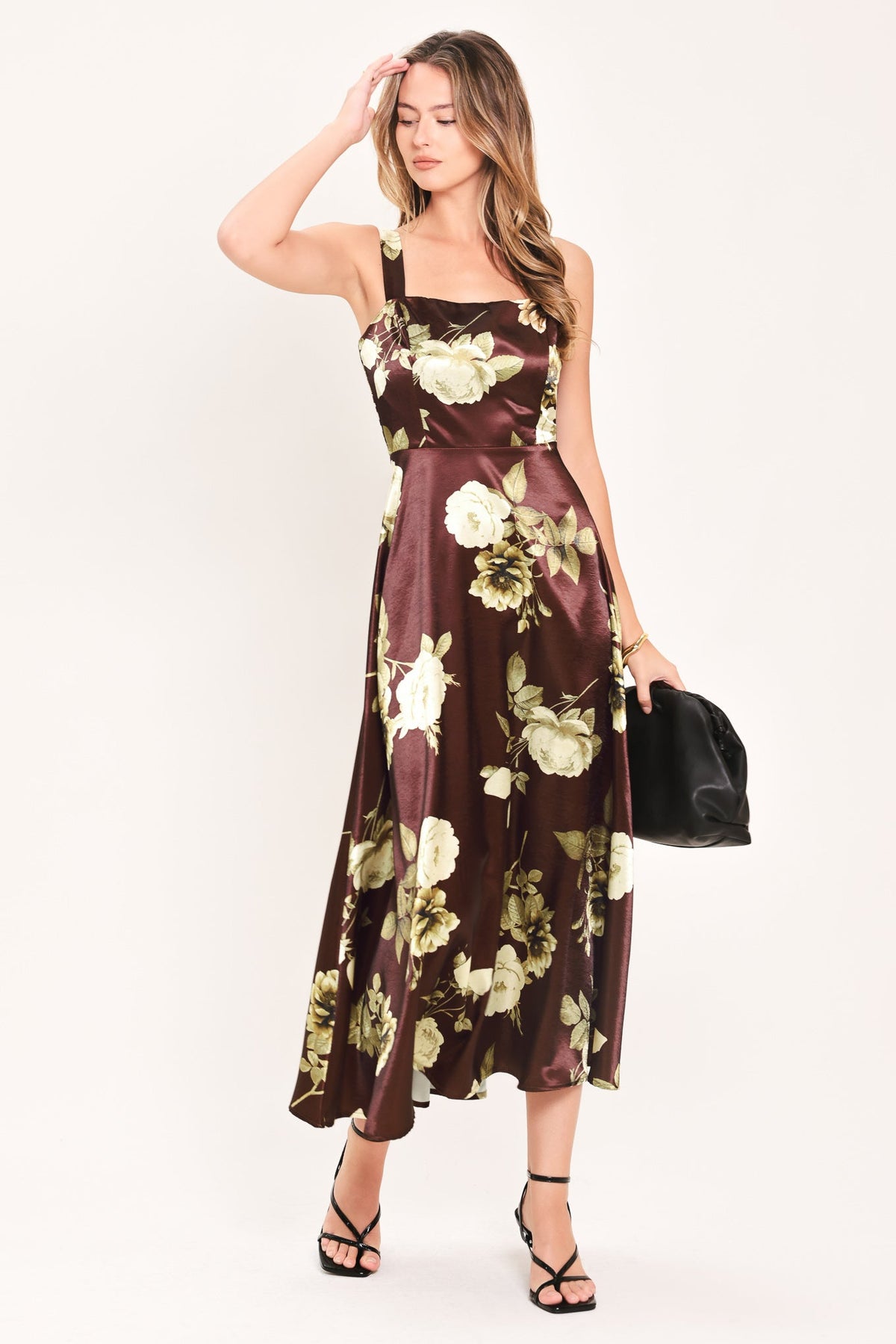 Wine Garden Lullaby Midi Dress