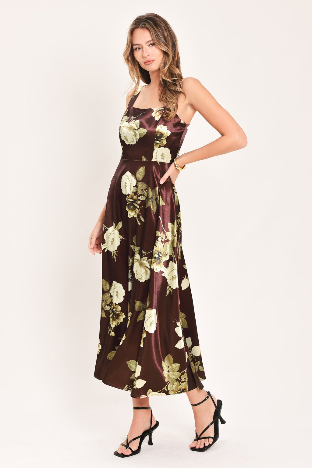 Wine Garden Lullaby Midi Dress