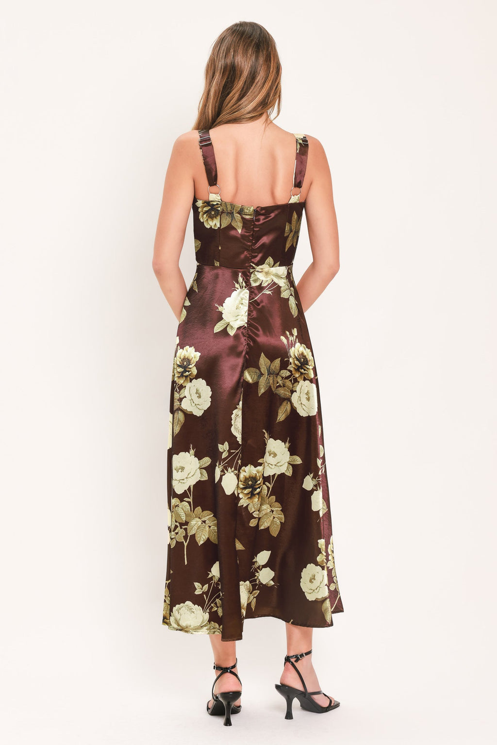 Wine Garden Lullaby Midi Dress