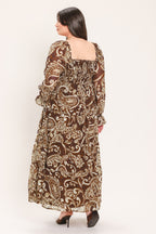 Cedar Swirl Sonata Midi Dress