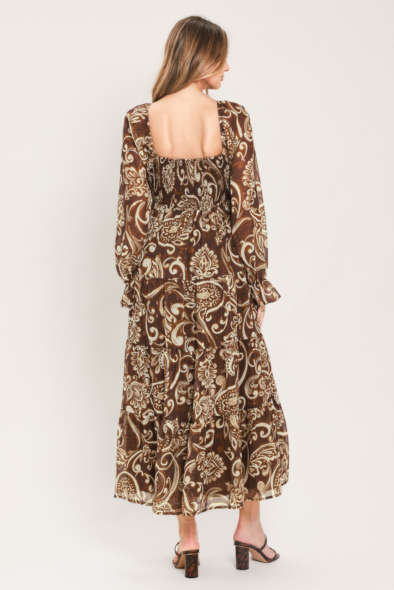 Cedar Swirl Sonata Midi Dress