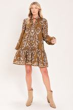 Maple Manor Flounce Mini Dress