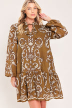Maple Manor Flounce Mini Dress