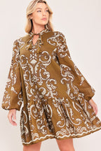 Maple Manor Flounce Mini Dress